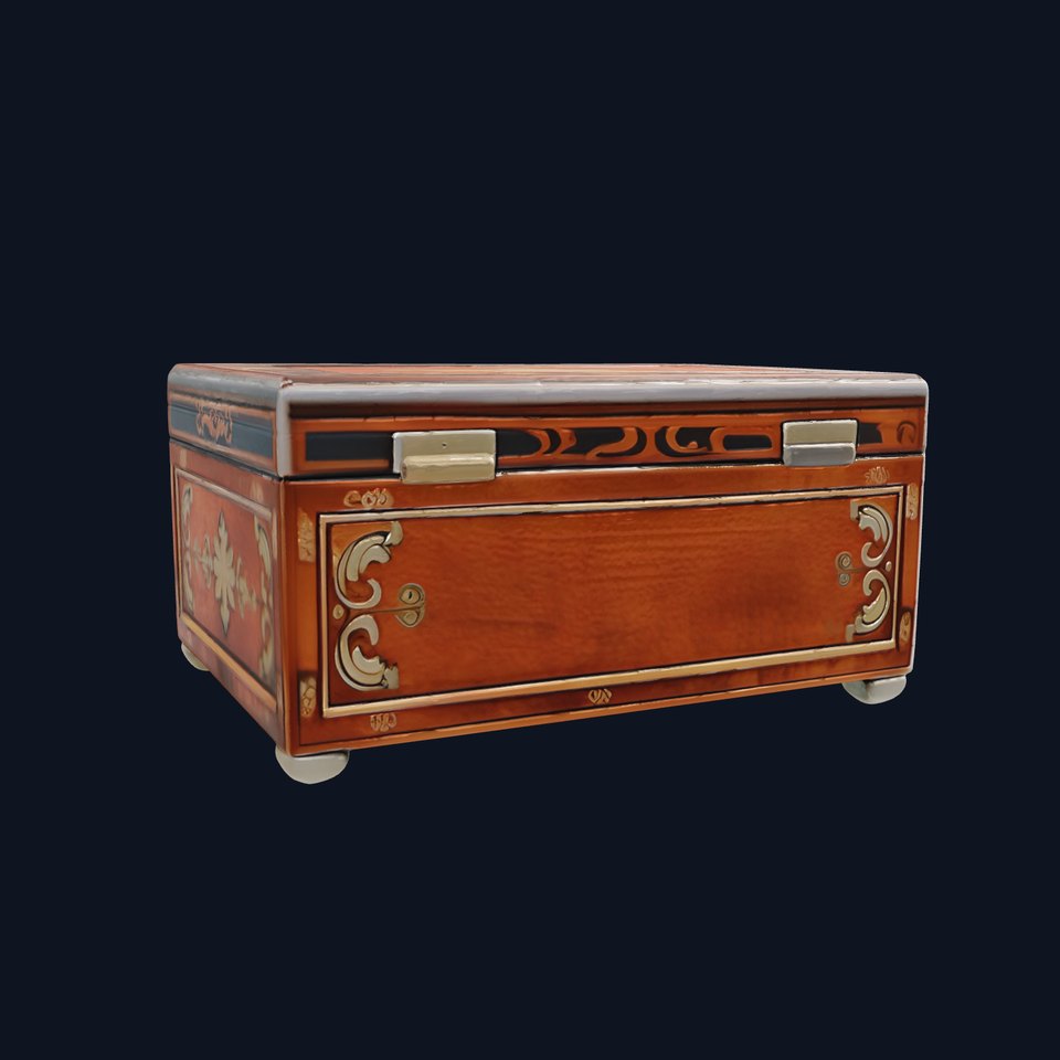 Victorian Handcrafted Jewelry Box model pack